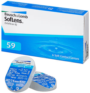 SofLens<sup>®</sup> 59<br><h3>Мягкие контактные линзы, 6 шт</h3>
