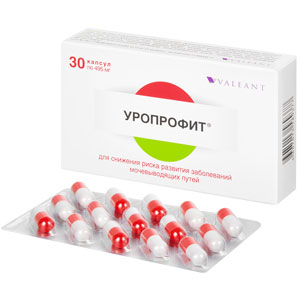 УРОПРОФИТ<sup>®</sup><h3>капсулы массой 495 мг</h3>