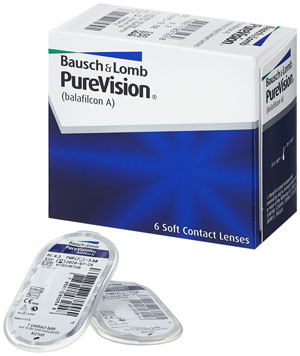 PureVision®<br><h3>Мягкие контактные линзы, 6 шт</h3>