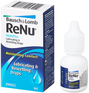 ReNu MultiPlus<sup>®</sup> (РеНю МультиПлюс) <br><h3>Капли смазывающие и увлажняющие 8 мл</h3>
